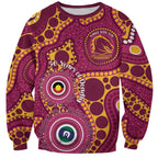 Broncos NAIDOC Week 2026 Personalised Sweatshirt 50 Years of Deadly Aboriginal Art