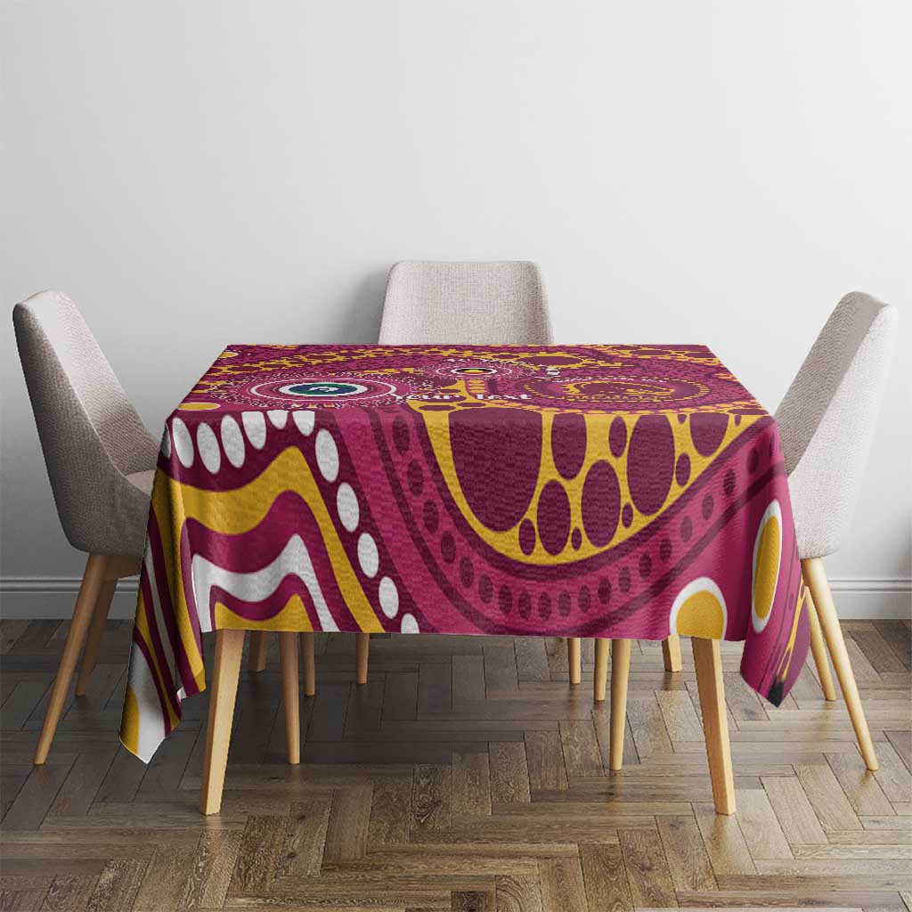 Broncos NAIDOC Week 2026 Personalised Tablecloth 50 Years of Deadly Aboriginal Art