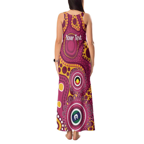 Broncos NAIDOC Week 2026 Personalised Tank Maxi Dress 50 Years of Deadly Aboriginal Art