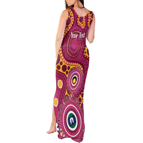 Broncos NAIDOC Week 2026 Personalised Tank Maxi Dress 50 Years of Deadly Aboriginal Art