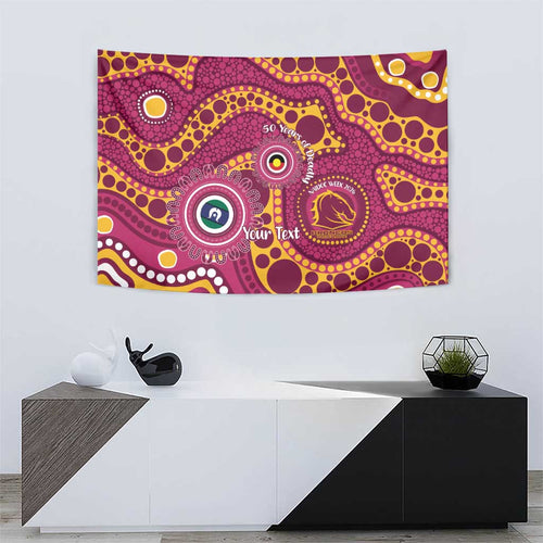 Broncos NAIDOC Week 2026 Personalised Tapestry 50 Years of Deadly Aboriginal Art