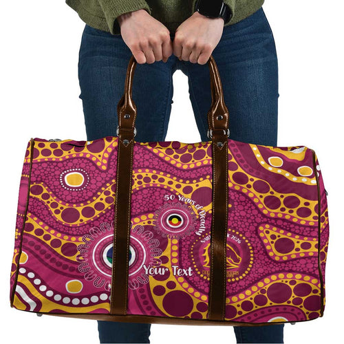 Broncos NAIDOC Week 2026 Personalised Travel Bag 50 Years of Deadly Aboriginal Art