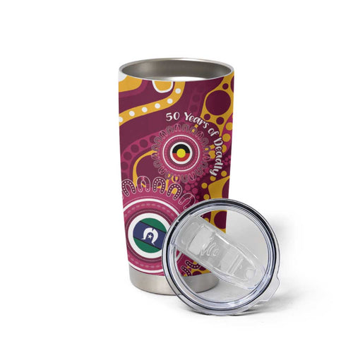Broncos NAIDOC Week 2026 Personalised Tumbler Cup 50 Years of Deadly Aboriginal Art