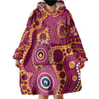 Broncos NAIDOC Week 2026 Personalised Wearable Blanket Hoodie 50 Years of Deadly Aboriginal Art