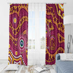 Broncos NAIDOC Week 2026 Personalised Window Curtain 50 Years of Deadly Aboriginal Art