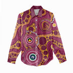 Broncos NAIDOC Week 2026 Personalised Women Casual Shirt 50 Years of Deadly Aboriginal Art