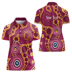 Broncos NAIDOC Week 2026 Personalised Women Polo Shirt 50 Years of Deadly Aboriginal Art