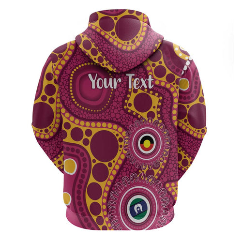 Broncos NAIDOC Week 2026 Personalised Zip Hoodie 50 Years of Deadly Aboriginal Art