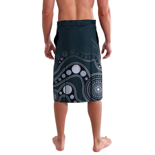 Demons And Blues Football Lavalava Melbourne And Calrton Mascots Aboriginal Art