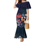 Demons And Blues Football Mermaid Dress Melbourne And Calrton Mascots Aboriginal Art