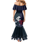 Demons And Blues Football Mermaid Dress Melbourne And Calrton Mascots Aboriginal Art