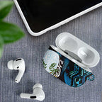 New Zealand Silver Fern Tui Bird AirPods Case Maori Kowhai Paua Shell Taniko Motifs - Aussie Hoodie
