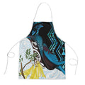 New Zealand Silver Fern Tui Bird Apron Maori Kowhai Paua Shell Taniko Motifs - Aussie Hoodie
