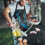 New Zealand Silver Fern Tui Bird Apron Maori Kowhai Paua Shell Taniko Motifs - Aussie Hoodie