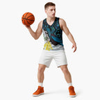 New Zealand Silver Fern Tui Bird Basketball Jersey Maori Kowhai Paua Shell Taniko Motifs - Aussie Hoodie