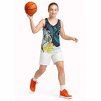 New Zealand Silver Fern Tui Bird Basketball Jersey Maori Kowhai Paua Shell Taniko Motifs - Aussie Hoodie