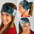 New Zealand Silver Fern Tui Bird Neck Gaiter Maori Kowhai Paua Shell Taniko Motifs - Aussie Hoodie