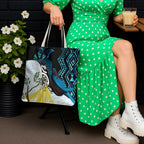 New Zealand Silver Fern Tui Bird Tote Bag Maori Kowhai Paua Shell Taniko Motifs - Aussie Hoodie