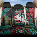 Custom NAIDOC Week 2025 Rabbitohs Back Car Seat Cover Go Souths Indigenous Art