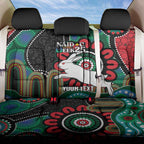 Custom NAIDOC Week 2025 Rabbitohs Back Car Seat Cover Go Souths Indigenous Art