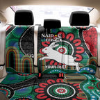 Custom NAIDOC Week 2025 Rabbitohs Back Car Seat Cover Go Souths Indigenous Art