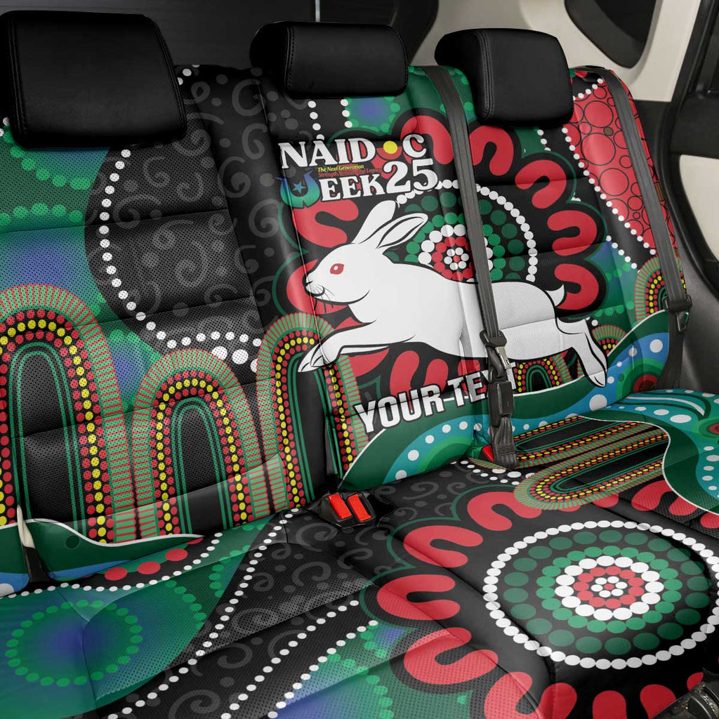 Custom NAIDOC Week 2025 Rabbitohs Back Car Seat Cover Go Souths Indigenous Art
