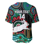 Custom NAIDOC Week 2025 Rabbitohs Baseball Jersey Go Souths Indigenous Art