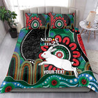 Custom NAIDOC Week 2025 Rabbitohs Bedding Set Go Souths Indigenous Art