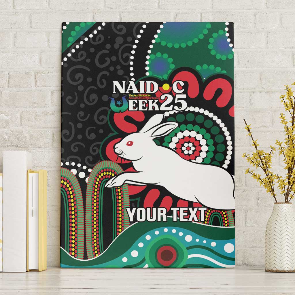 Custom NAIDOC Week 2025 Rabbitohs Canvas Wall Art Go Souths Indigenous Art