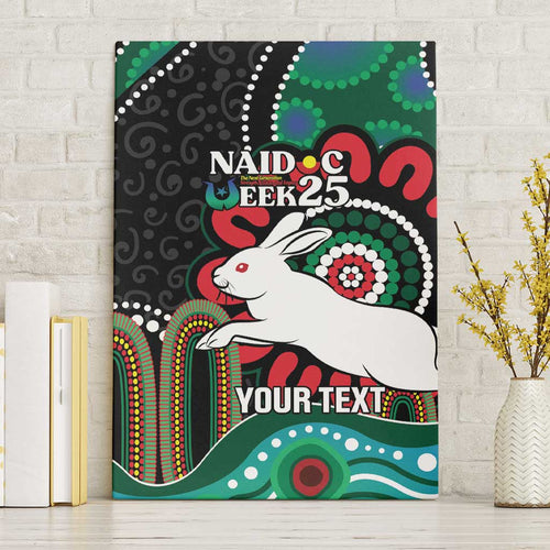 Custom NAIDOC Week 2025 Rabbitohs Canvas Wall Art Go Souths Indigenous Art