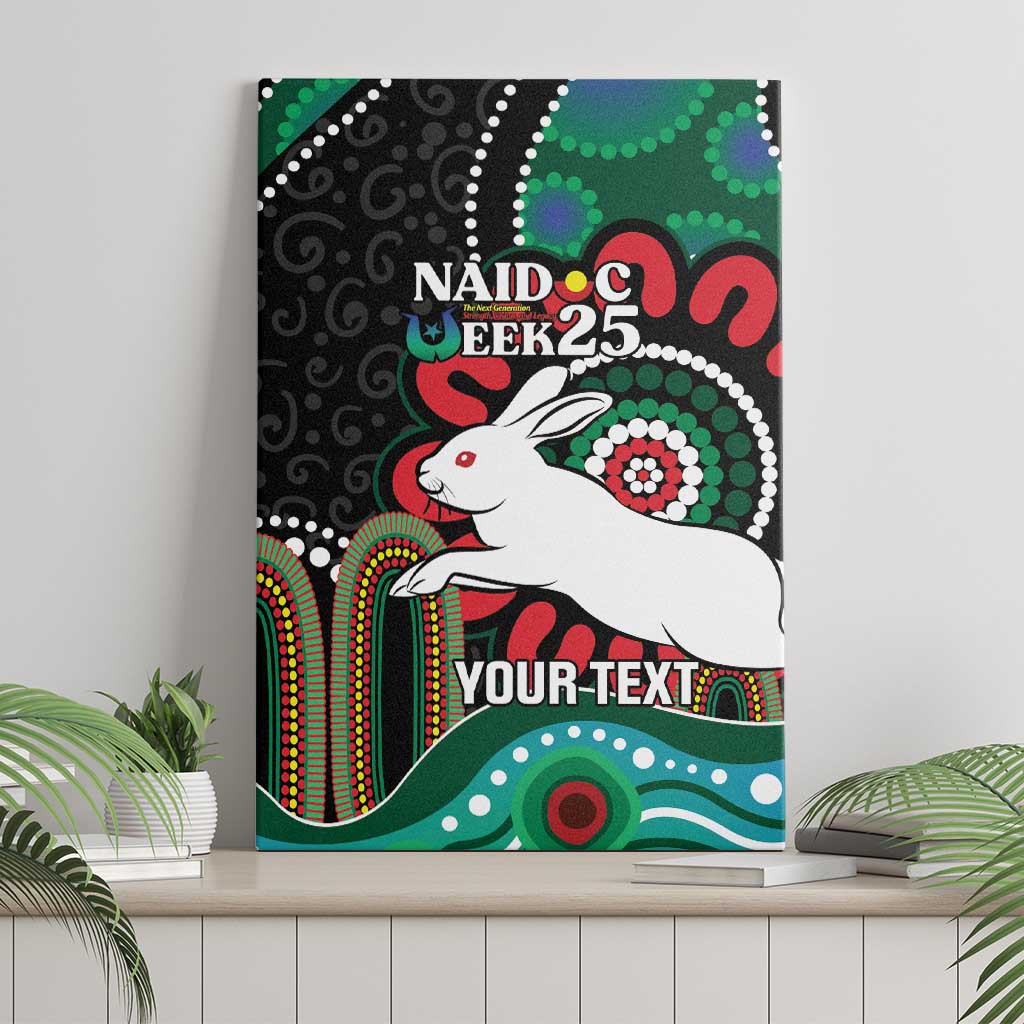 Custom NAIDOC Week 2025 Rabbitohs Canvas Wall Art Go Souths Indigenous Art