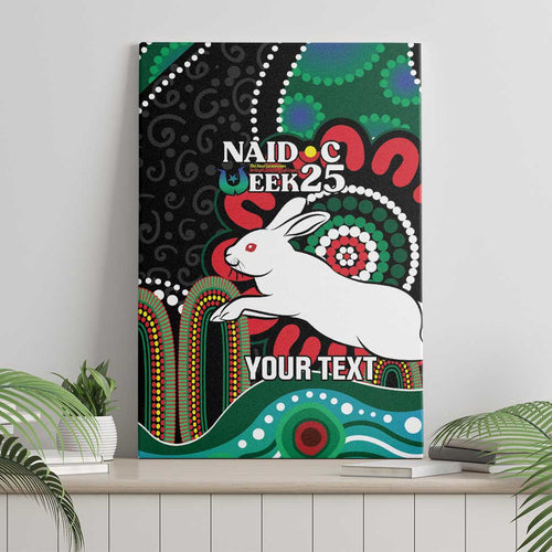 Custom NAIDOC Week 2025 Rabbitohs Canvas Wall Art Go Souths Indigenous Art