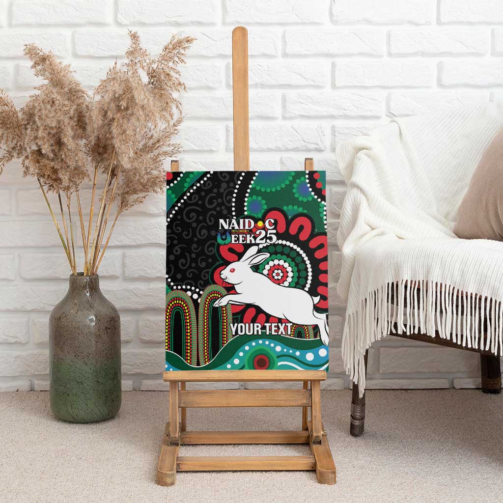 Custom NAIDOC Week 2025 Rabbitohs Canvas Wall Art Go Souths Indigenous Art