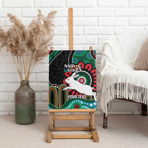 Custom NAIDOC Week 2025 Rabbitohs Canvas Wall Art Go Souths Indigenous Art