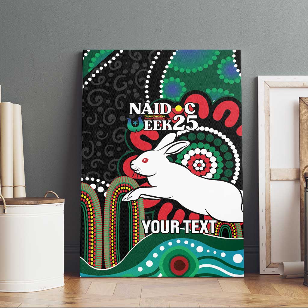 Custom NAIDOC Week 2025 Rabbitohs Canvas Wall Art Go Souths Indigenous Art