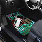 Custom NAIDOC Week 2025 Rabbitohs Car Mats Go Souths Indigenous Art