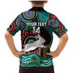 Custom NAIDOC Week 2025 Rabbitohs Family Matching Mermaid Dress and Hawaiian Shirt Go Souths Indigenous Art