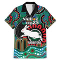 Custom NAIDOC Week 2025 Rabbitohs Family Matching Mermaid Dress and Hawaiian Shirt Go Souths Indigenous Art