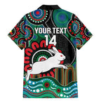 Custom NAIDOC Week 2025 Rabbitohs Family Matching Mermaid Dress and Hawaiian Shirt Go Souths Indigenous Art