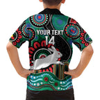 Custom NAIDOC Week 2025 Rabbitohs Family Matching Tank Maxi Dress and Hawaiian Shirt Go Souths Indigenous Art