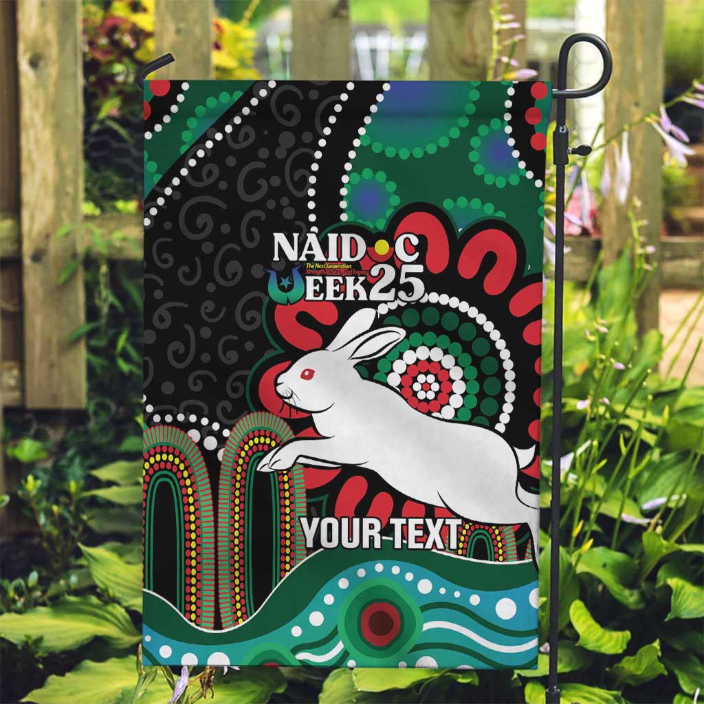 Custom NAIDOC Week 2025 Rabbitohs Garden Flag Go Souths Indigenous Art