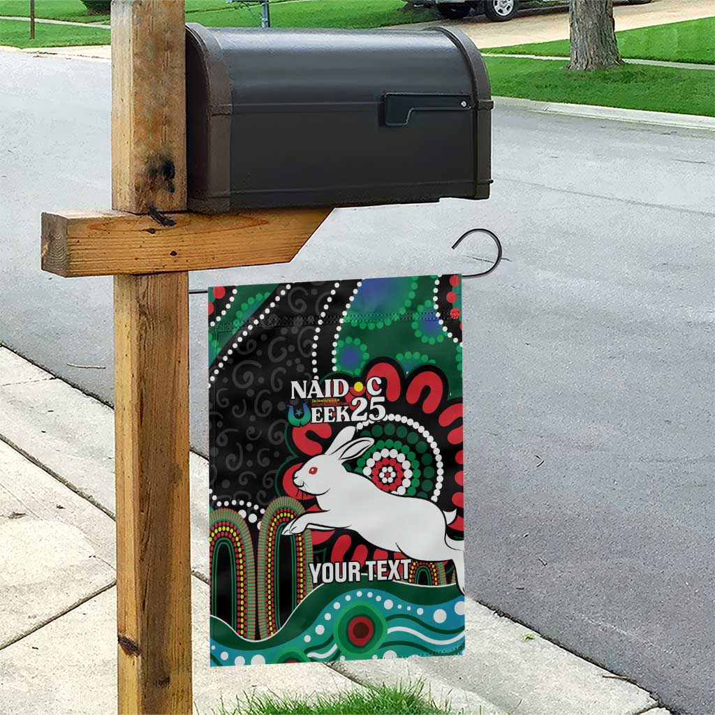 Custom NAIDOC Week 2025 Rabbitohs Garden Flag Go Souths Indigenous Art