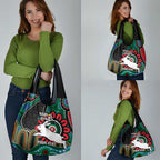 Custom NAIDOC Week 2025 Rabbitohs Grocery Bag Go Souths Indigenous Art