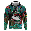 Custom NAIDOC Week 2025 Rabbitohs Hoodie Go Souths Indigenous Art