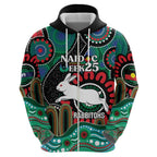 Custom NAIDOC Week 2025 Rabbitohs Hoodie Go Souths Indigenous Art