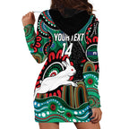 Custom NAIDOC Week 2025 Rabbitohs Hoodie Dress Go Souths Indigenous Art