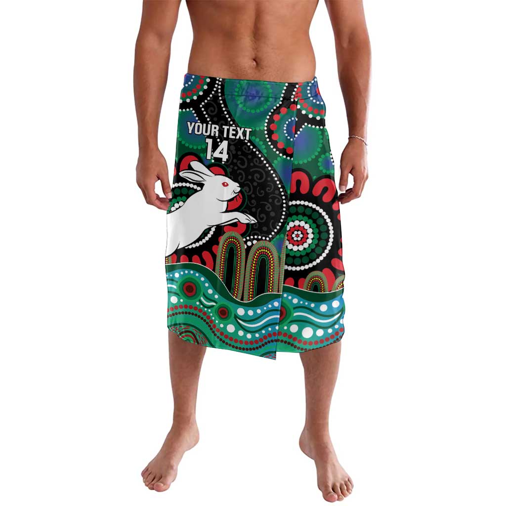 Custom NAIDOC Week 2025 Rabbitohs Lavalava Go Souths Indigenous Art
