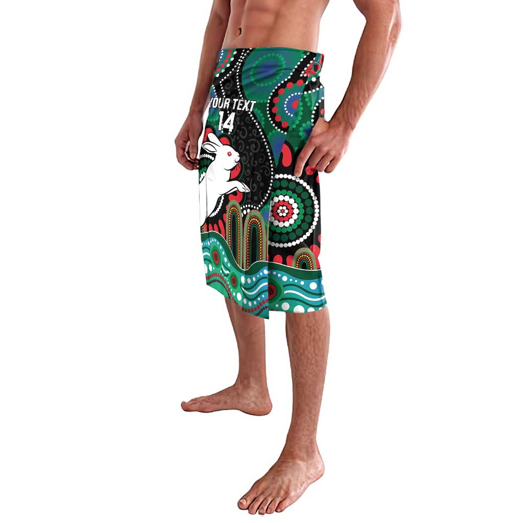 Custom NAIDOC Week 2025 Rabbitohs Lavalava Go Souths Indigenous Art