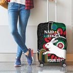 Custom NAIDOC Week 2025 Rabbitohs Luggage Cover Go Souths Indigenous Art