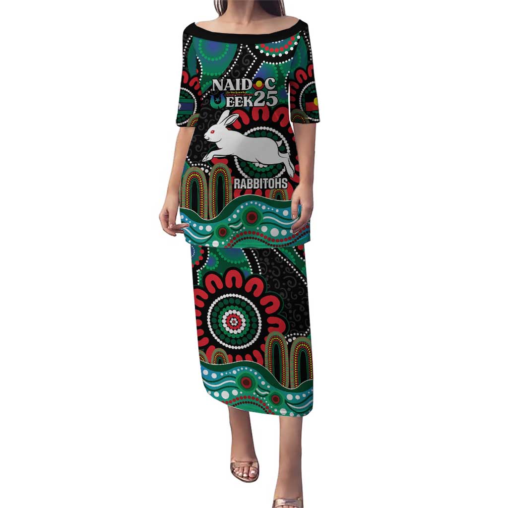 Custom NAIDOC Week 2025 Rabbitohs Puletasi Go Souths Indigenous Art